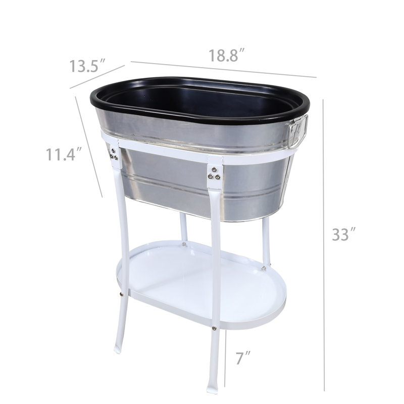 Kayllum Beverage Tub with Bucket Stand