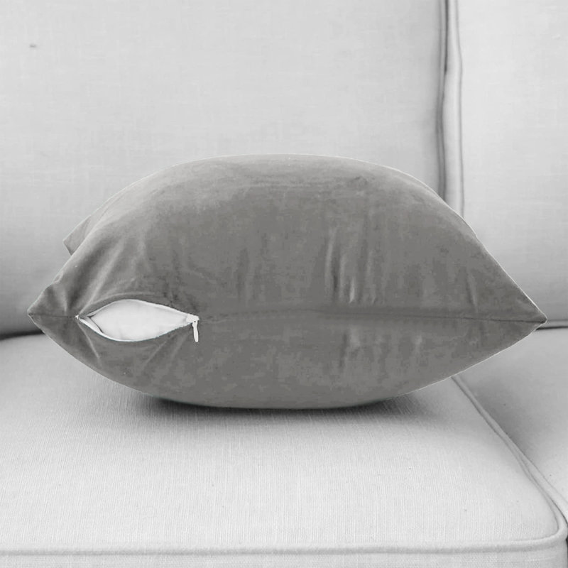 16 Pack Velvet Cushion Cover Square Throw Cushion Cases Multi Color Available, Grey