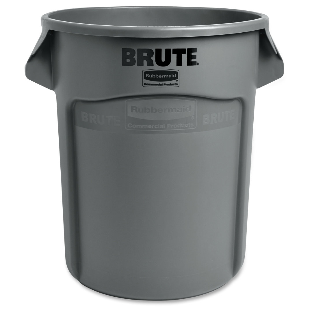 Brute Plastic Open Outdoor Trash & Recycling Bin - 20 Gallons Rubbermaid Commercial Products