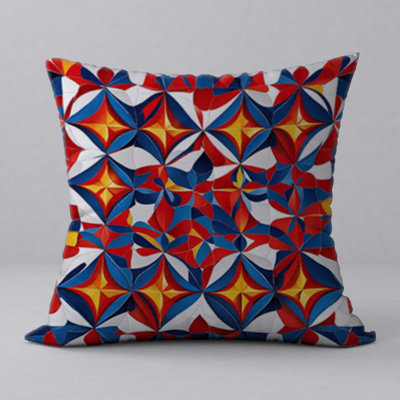 Abstract Reversible Throw Pillow
