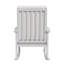 Chaise berçante d'extérieur en bois d'acacia Rashmare