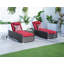 Ensemble de chaises longues inclinables 78 po avec coussins et table-94395259