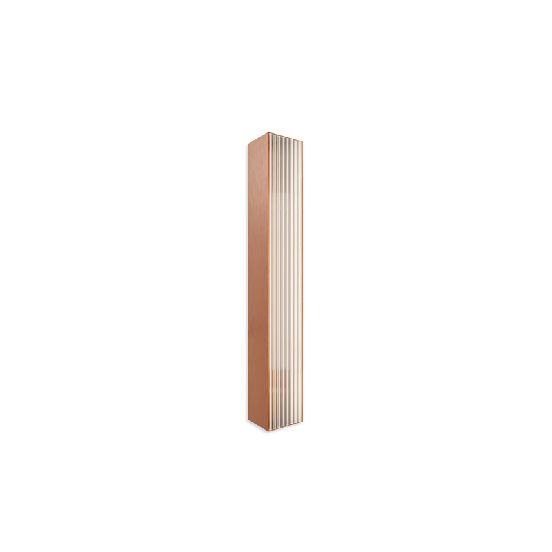 Stick Ap Medium L.60, Satin Copper, 23.6" H x 4.7" W x 4.7" D