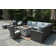 Deirdre Wicker/Rattan 9 - Person Seating Group With Cushions