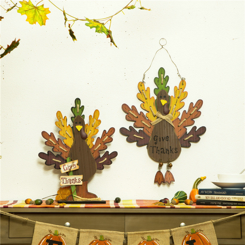Wooden Turkey Wall Decor