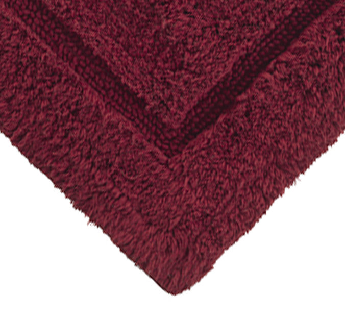 Apolonia Cotton Non-Slip Bath Rug, Charcoal, 24" H x 40" W