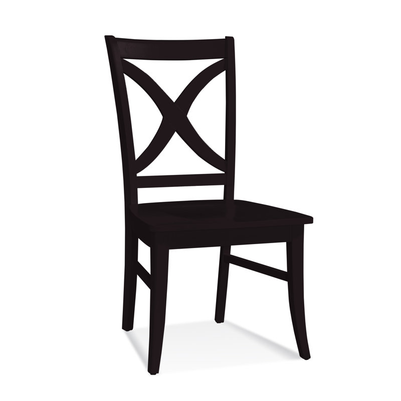 Hues 18'' H Solid Wood Side Chair, Java