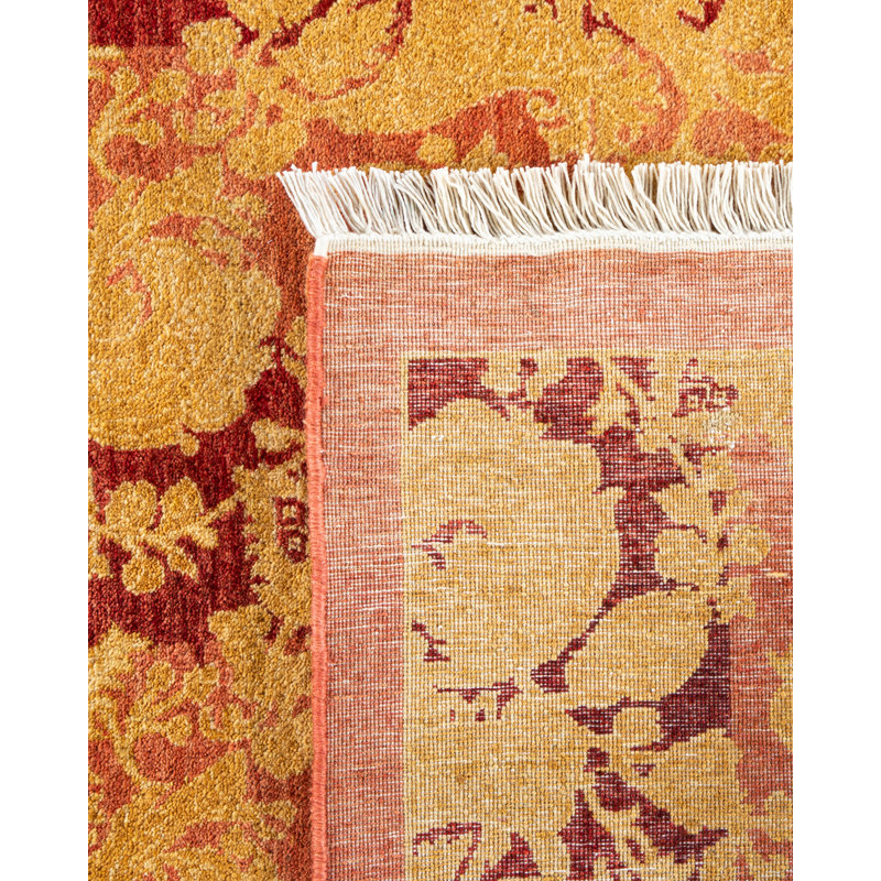 Hayner One-of-a-Kind 10' 2" X 13' 9" 2010s Wool Area Rug in Pink