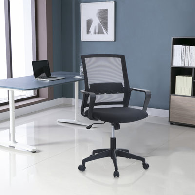 Inbox Zero Arnolfo Mesh and Fabric Task Chair