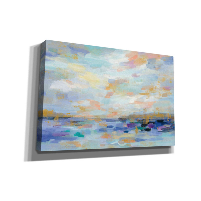 «Golden Sunrise» par Silvia Vassileva, art mural sur toile, H 40 po x l 60 po x P 1,5 po