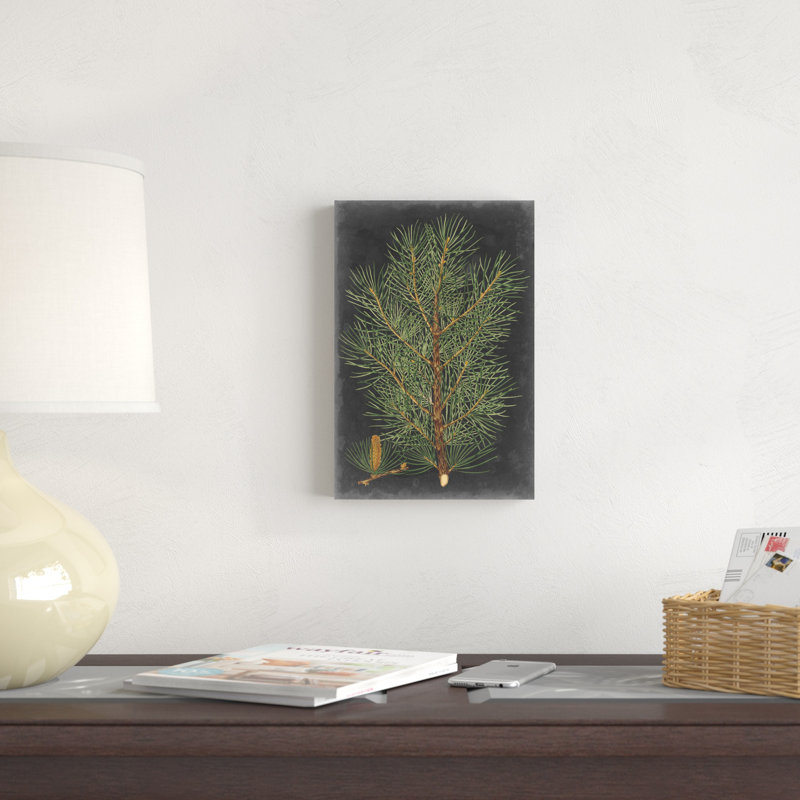 «Dramatic Pine II», peinture sur toile, H 12 po x l 8 po, Non, Unframed