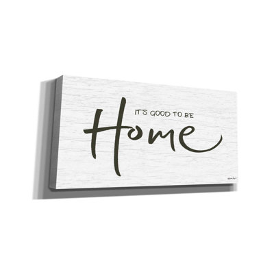 «It's Good to Be Home» par Susie Boyer, toile, art mural