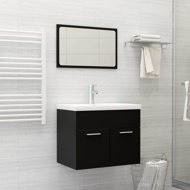 Geisi Bathroom Furniture Suite, Black