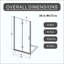 Panneau de douche pivotant en verre trempé Bifold-126559260