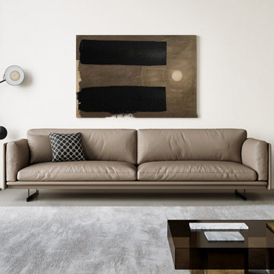 Minimalist Solid Wood Straight Living Sofa