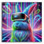 «Bunny Vr Headset» par Rey Klimt, art mural en verre acrylique-509708907