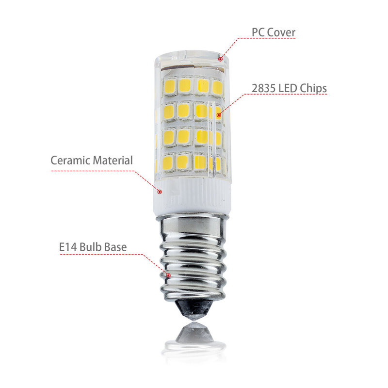 E14 5W LED Bulb Cooker Hood Light Bulbs Cool White Equivalent Halogen Bulbs