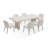 Leyden Stone Top Cement Base Dining Table