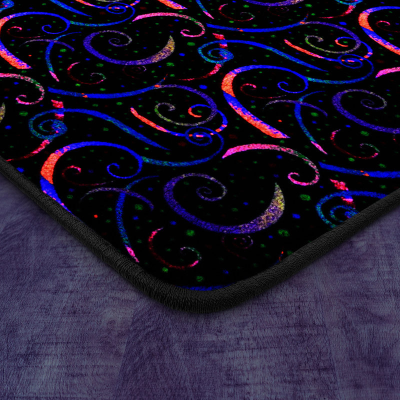 Tapis fluorescent Joy Carpets Dynamo, Rectangle 7 pi 6 po x 12 pi