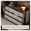 Commode rembourrée à 6 tiroirs 47,24 po-144838656