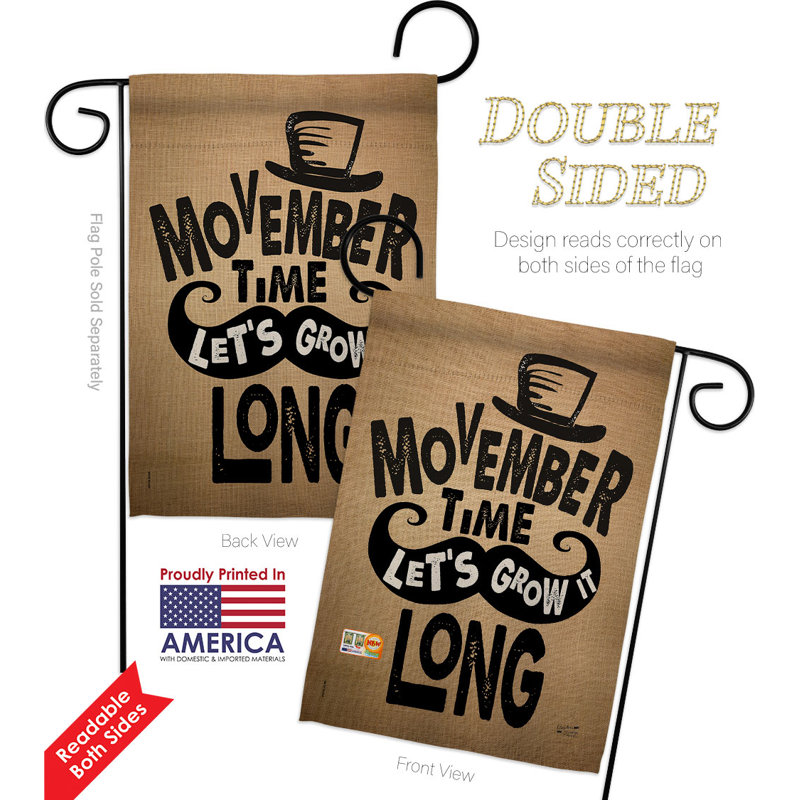 Double Sided 18.5 in. H x 13 in. W Polyester Flag set