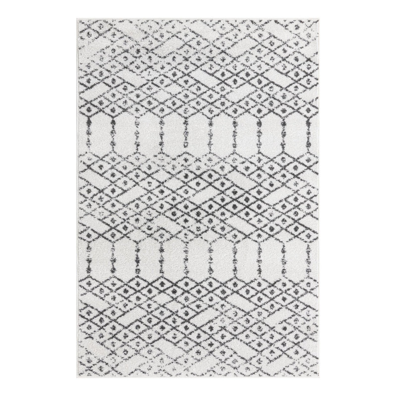 Isaiu Geometric Indoor Rug, Rectangle 4' x 6'