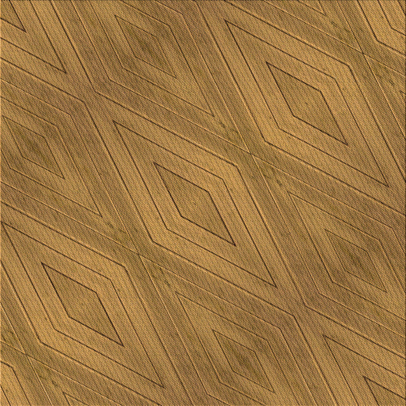 Tapis à motif lavable à la machine 2989 - Pat3574-ORG, Carré 8 pi