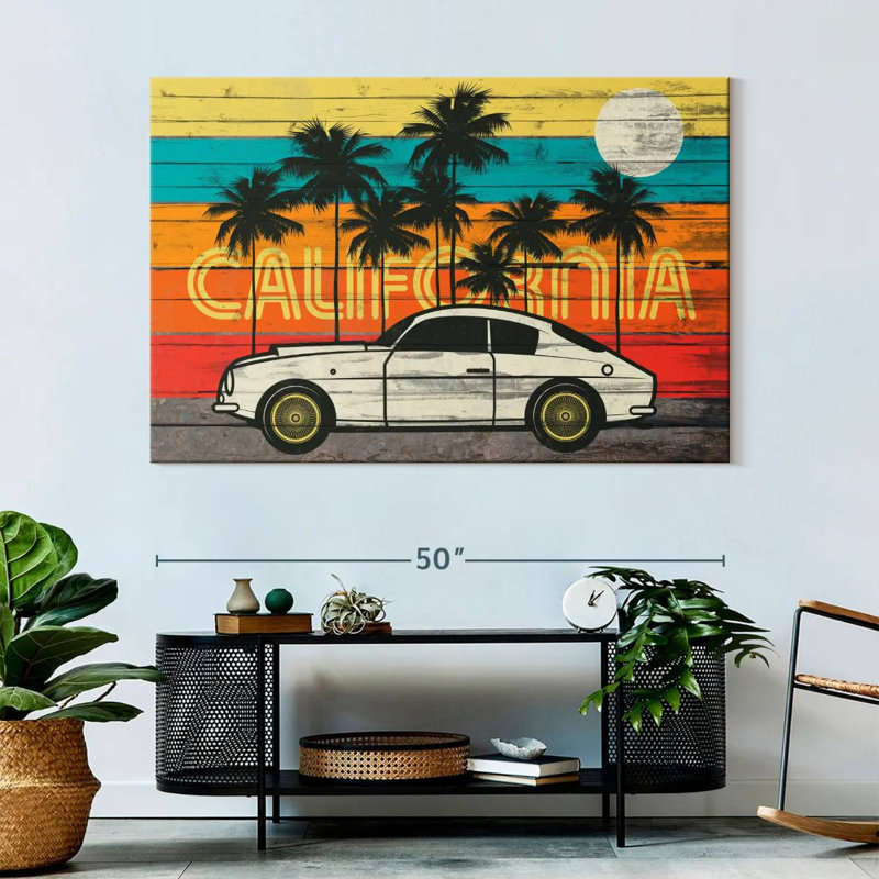 Californie rétro, H 34 po x l 51 po