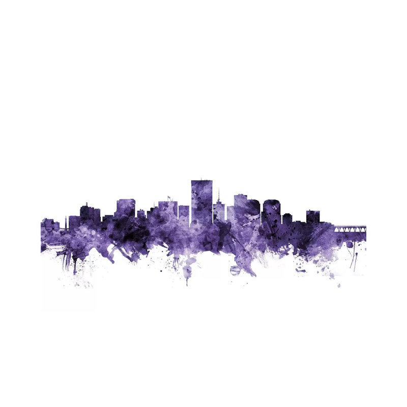 Richmond, Virginia Skyline by Michael Tompsett - Wrapped Canvas Gallery-Wrapped Canvas Giclée