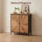 Mahisha 36" * 31" 2 Door Storage Cabinet With Reclaimed Natural Wood Doors
