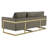 Bellago Modern Velvet 3-Seater Sofa with Stainless Steel Base – Comfortable Upholstered Couch with Removable Cushions for Living Room, Office & Lounge-1375567603