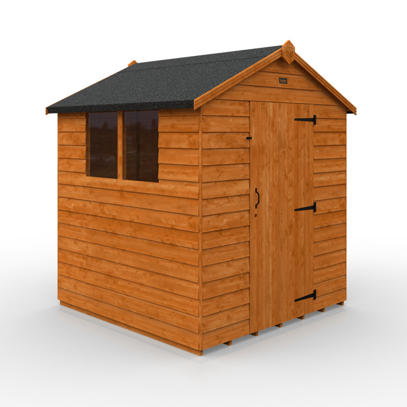 Tiger Wooden Overlap Apex Garden Shed, 6ft. W x 6ft. D