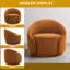 Fauteuil demi-tonneau pivotant rembourré Aunna-198877770