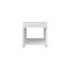Table de chevet H 16,5 po, 1 tablette spacieuse, blanc-1463861768