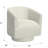 White Swivel Accent Chair-1611951063