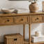 Console avec 2 tiroirs de rangement et tablette inférieure-405272159-405272128-405272144-405272141