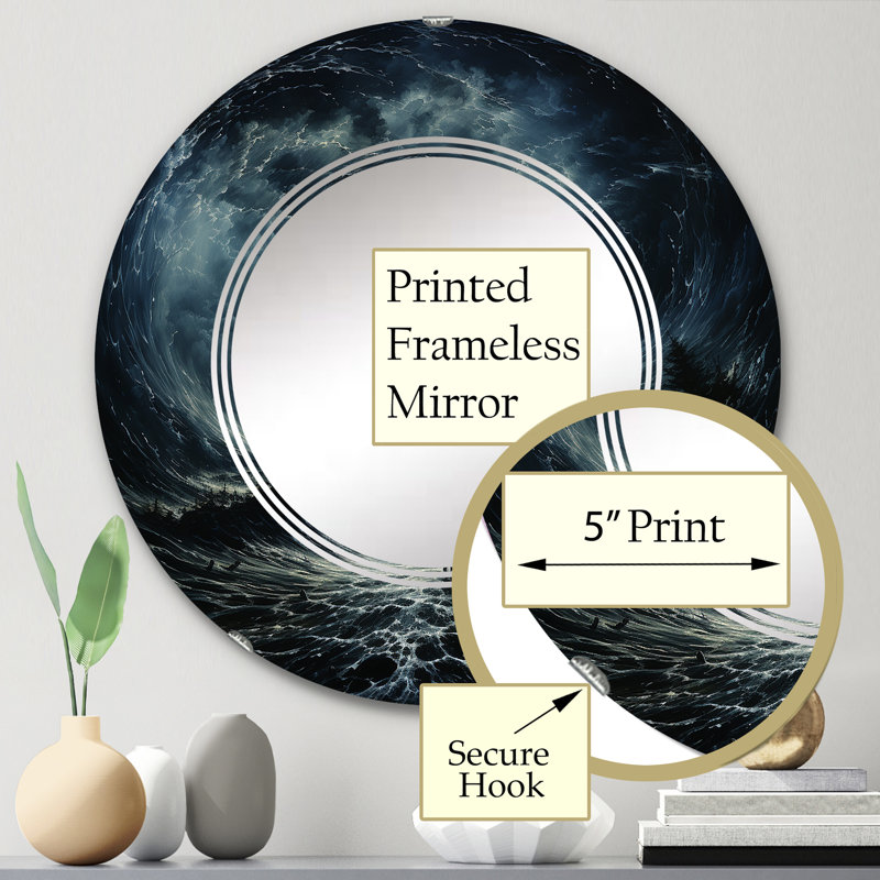 Kleinn - Miroir mural Storms, 24 po x 24 po