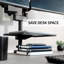 Inbox Zero Clamp-On 14" X 10" Utility Shelf Pole Mount | Fits TV Carts, Stands, & More