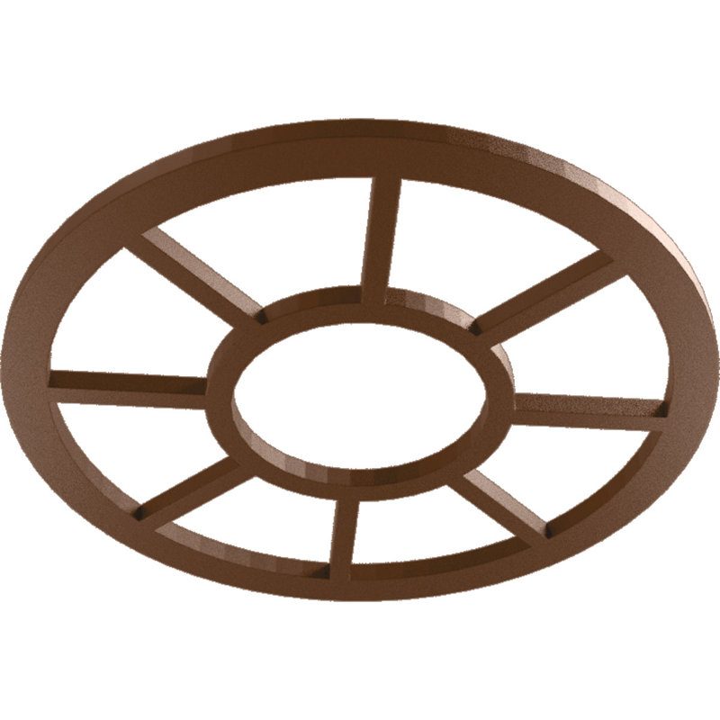 Médaillon de plafond de 20 po x P 7 po x P 7 po x P 1/2 po Graceial, H 20 po x l 20 po x P 0,5 po, Cuivre