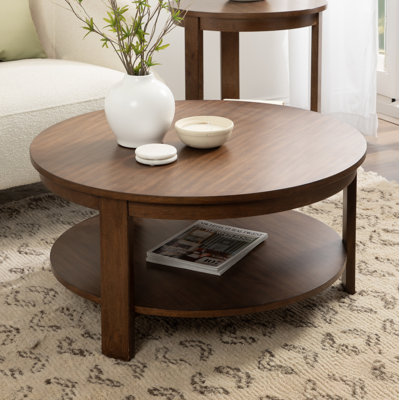 Aamnah Prayash Tiered Round Living Room Coffee Table