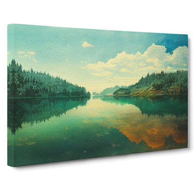 Magnificent Lake - Wrapped Canvas