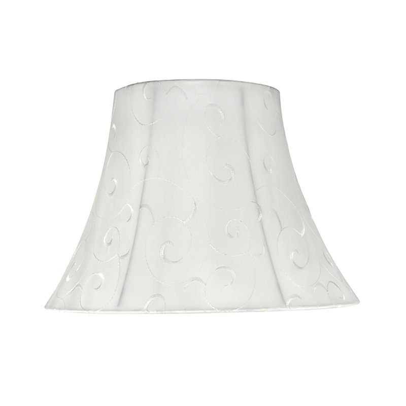 Abat-jour cloche en Similisoie en soie de 9,5 po (araignée) de couleur beige