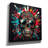  'Paint Splash Skull' by Rey Klimt Canvas Wall Art-287999950