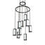 Lustre 9 lumières de large de 35 po Annelise