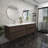 84" Wall-Mounted Double Sink Bathroom Vanity Set-70056035