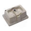 Lavabo de salle de bain rectangulaire encastré en céramique blanche 18 "x 12" avec trop-plein