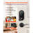 Fingerprint Door Lock Set, Electronic Biometric Deadbolt Keyless Entry Door Lock with Handle, Touchscreen, Auto Locking, One-Time Code, Anti-Peeking Password, IC Cards, Matte Black, Designed for Home
