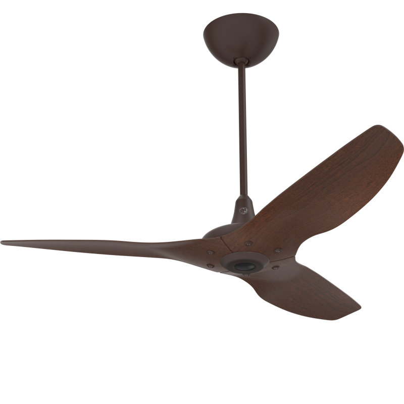 Haiku Smart Downrod Ceiling Fan, Oil Rubbed Bronze with Cocoa Aluminum Blades, 52 inches