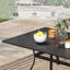 Ensemble repas d'extérieur pour patio - Mobilier pour patio, balcon, cour, jardin, pelouse (1 table rectangulaire + 6 chaises de salle à manger)-553769869