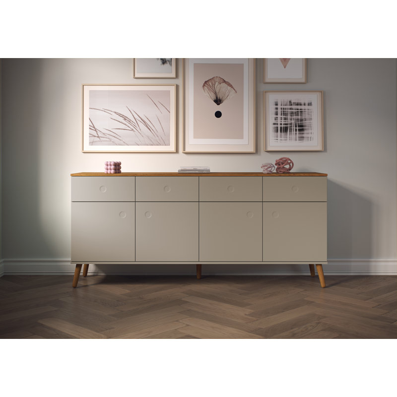 Dot 487.68cm Sideboard, Beige / Oak